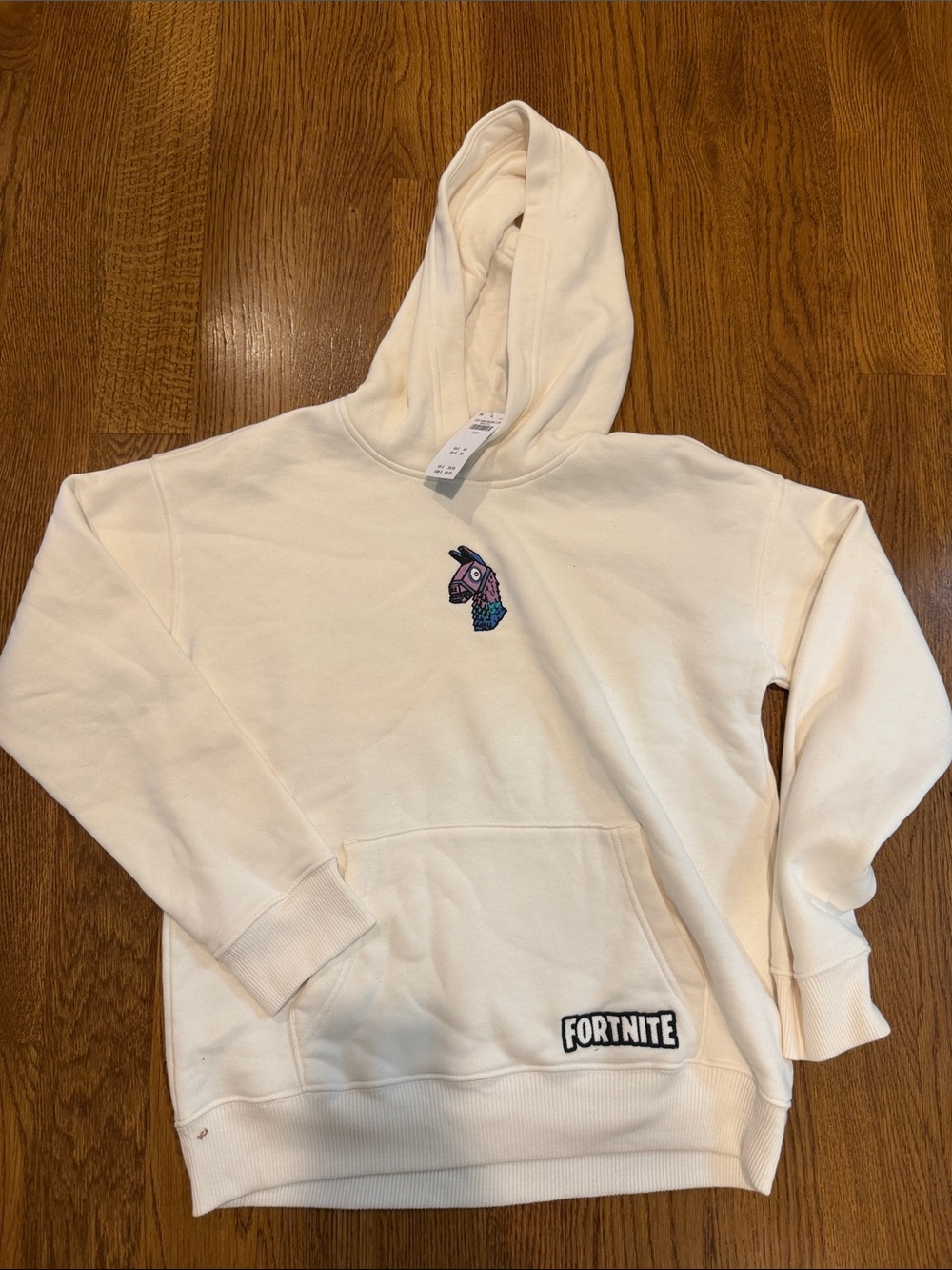 Boys Cream Fortnite Abercrombie Kids Pullover Hoodie